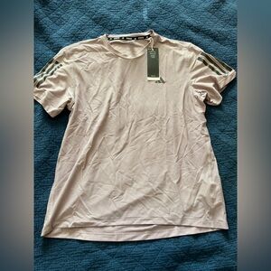 NWT Adidas Light Purple Mauve Running Mesh Tee
